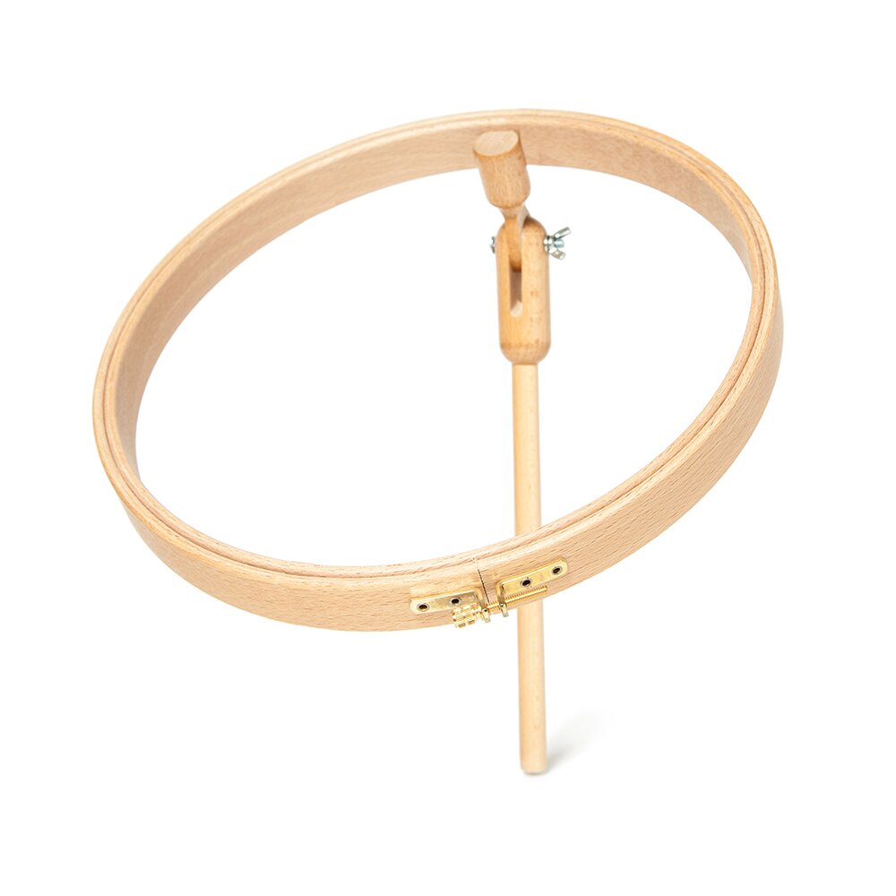 Fanny Frame with Round Wooden Embroidery Hoop - 7/8 x 8.5 – Hoop and Frame